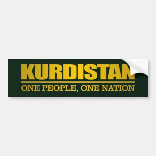 Kurdistan One People One Nation Bumper Sticker