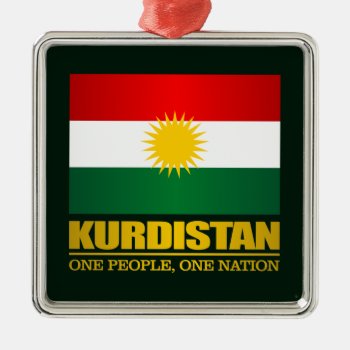 Kurdistan (one People  One Nation) Metal Ornament by NativeSon01 at Zazzle