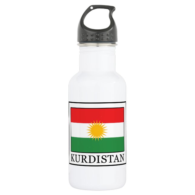 Kurdistan Stainless Steel Water Bottle (Front)