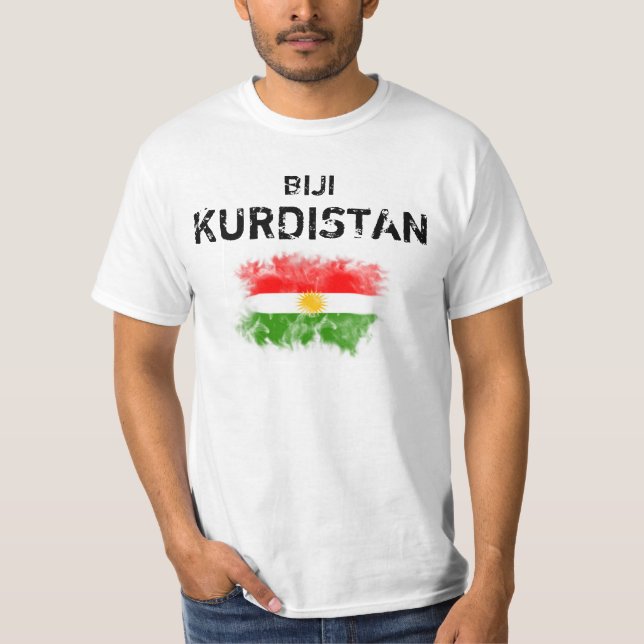 Kurdistan T-shirt with "Biji Kurdistan" (Front)