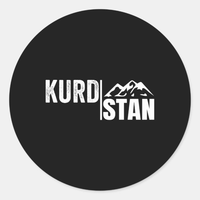 Kurdland Kurdish Kurds Kurdistan Classic Round Sticker (Front)