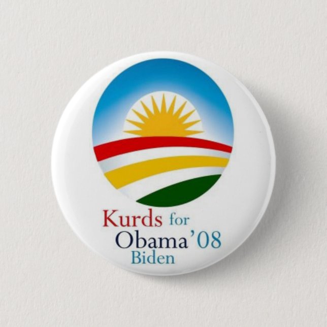 Kurds for Obama Button (Front)