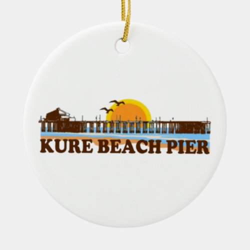 Kure Beach Ceramic Ornament