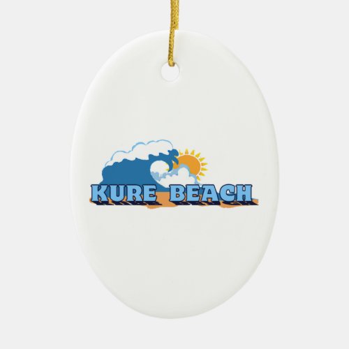 Kure Beach Ceramic Ornament