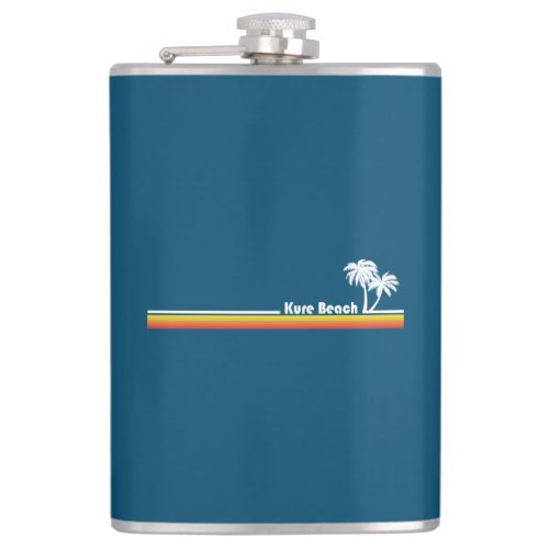 Kure Beach North Carolina Flask