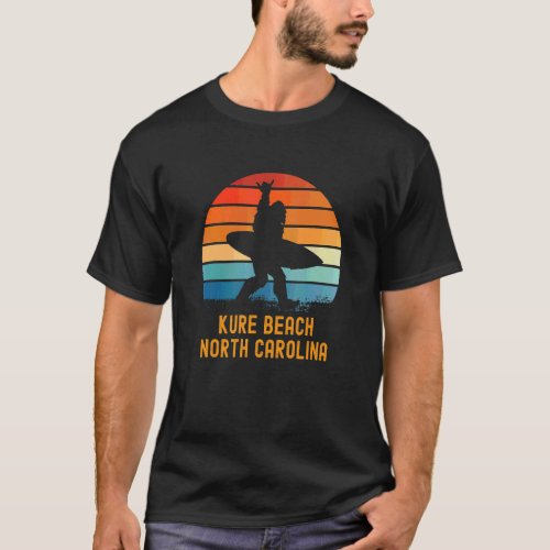 Kure Beach  North Carolina Sasquatch Souvenir T_Shirt