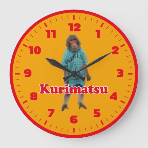 Kurimatsu wall clockくり松アクリル壁時計 large clock