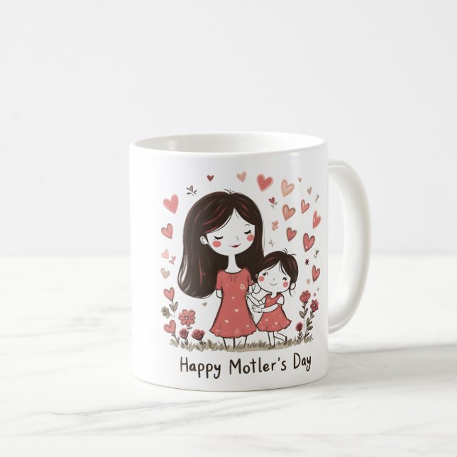 Kurious celebrate mom day coffee mug (Front Right)