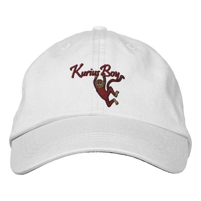 Kurius Boy Logo Cream Face Embroidery Hat (Front)