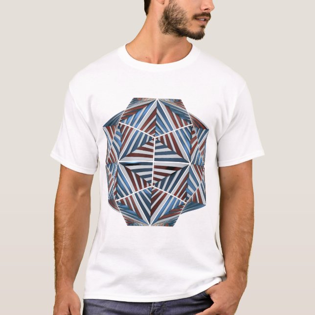 Kurma Geometric Symmetrical T-Shirt (Front)