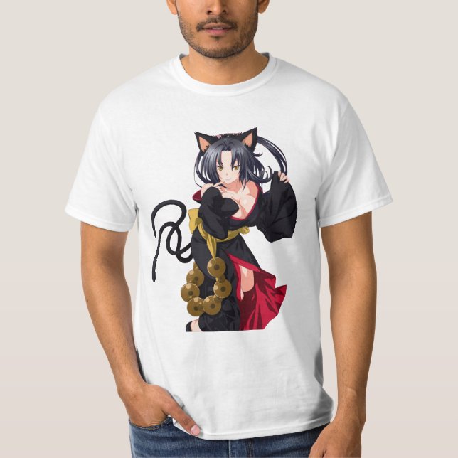 Kuroka High School DxD Anime T-Shirt (Front)