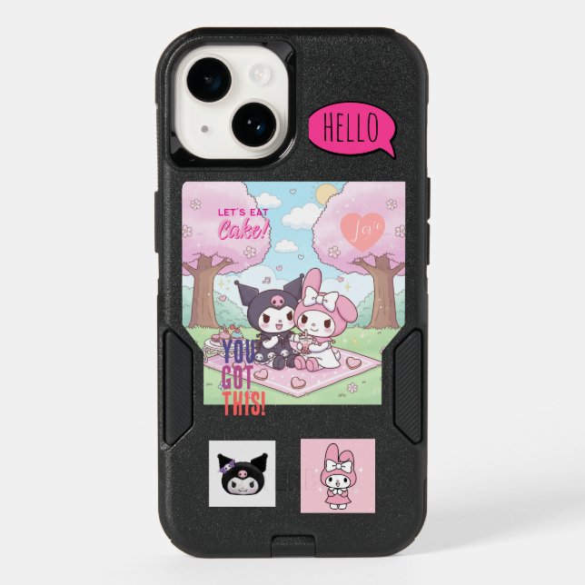 kuromi and my melody otterbox iPhone case (Back)