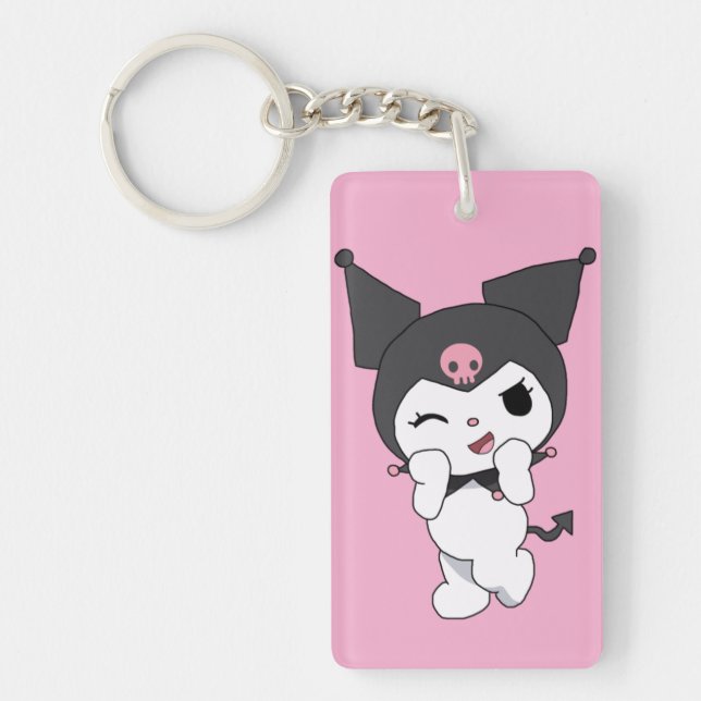 Kuromi Double-Sided Acrylic Keychain | Cute Sanrio (Front)