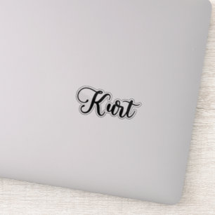 Kurt Name - Handwritten Calligraphy Sticker