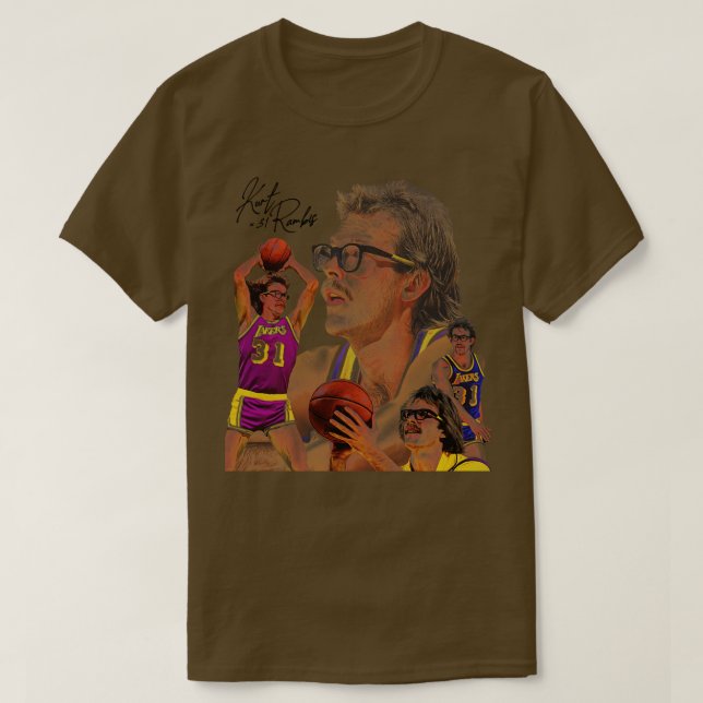 Kurt Rambis Vintage Style Basketball AllStar T-Shirt (Design Front)