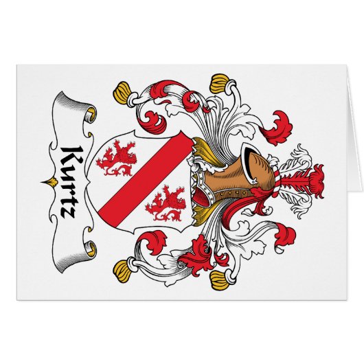 Kurtz Family Crest Cards (Front Horizontal)