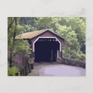 Kurtz Mill Covered Bridge Lancaster Pennsylvania Postcard