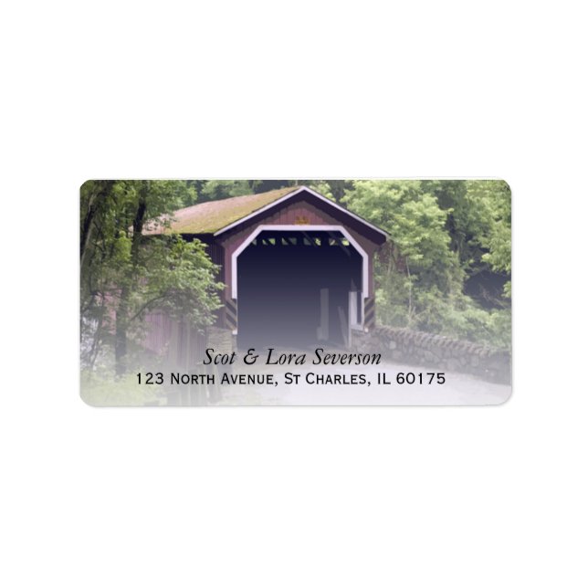 Kurtz Mill Covered Bridge Return Address Labels (Front)