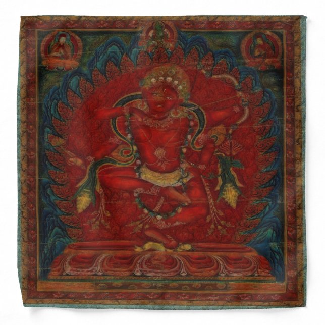 Kurukulla from Tibetan Buddhism Bandana (Front)