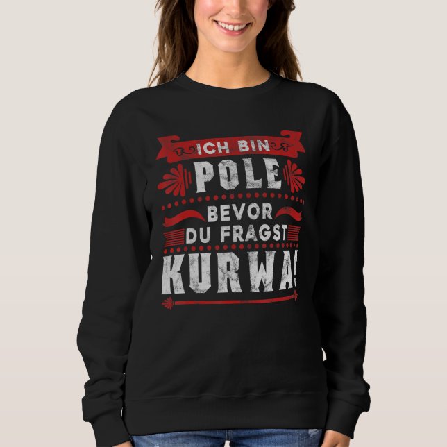Kurwa Poland Polish Sweatshirt (Front)