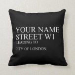 Your Name Street  Kussen