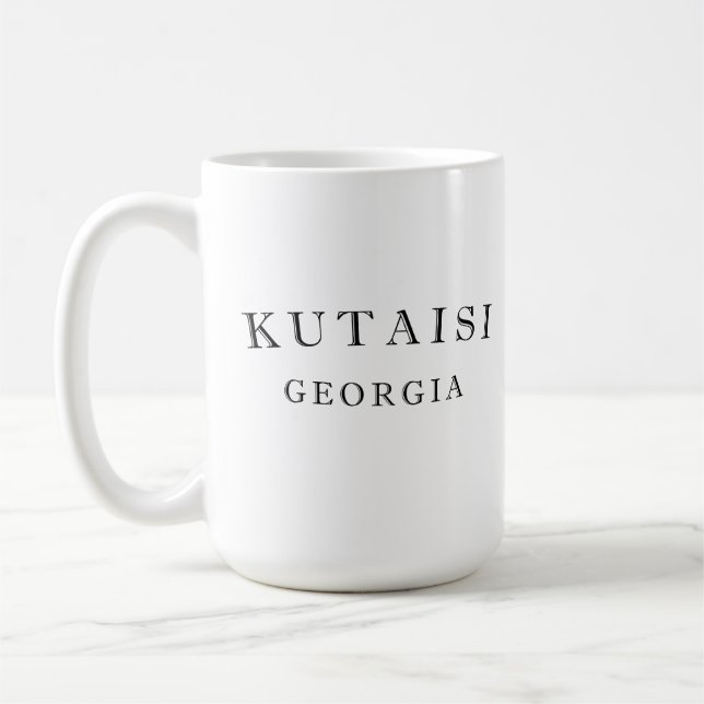 Kutaisi Georgia Coffee Mug (Left)