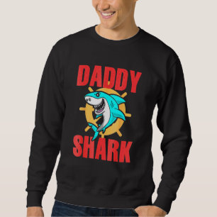 Kute Shark Daddy Papa Father Day Sweatshirt