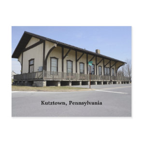 Kutztown train station postcard