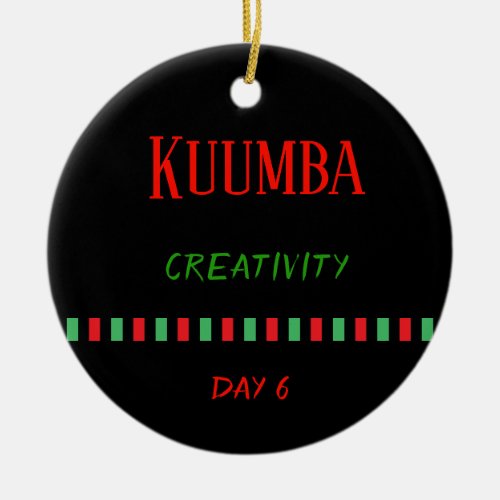 Kuumba _ Kwanzaa Day 6  Ornament