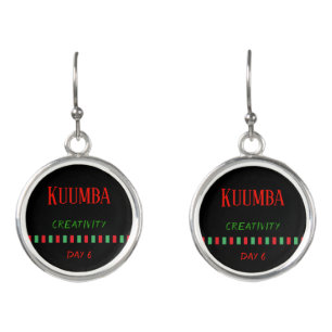 Kuumba Principles Day 6 Kwanzaa Earrings