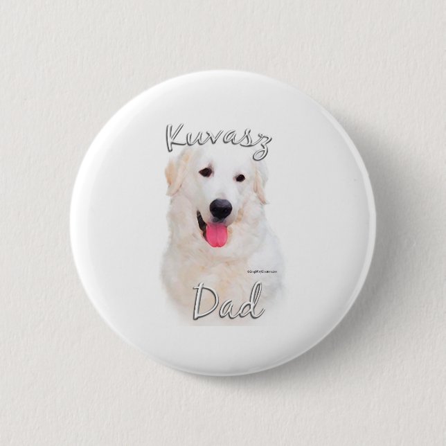 Kuvasz Dad 2 Pinback Button (Front)