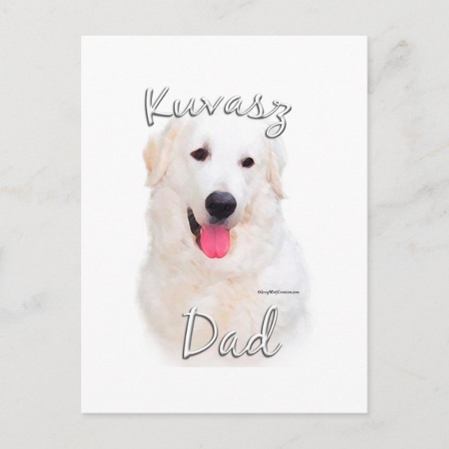 Kuvasz Dad 2 Postcard (Front)