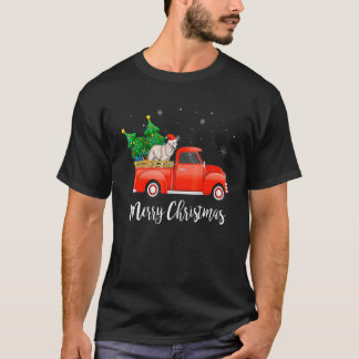Kuvasz Dog Riding Red Truck Christmas Tree Xmas Do T-Shirt