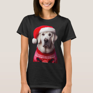 Kuvasz Dog With Santa Hat Christmas Xmas Owner Lov T-Shirt