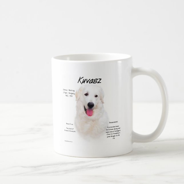 Kuvasz History Design Coffee Mug (Right)