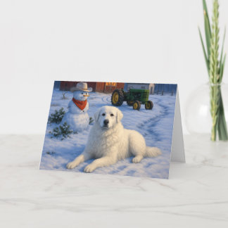 Kuvasz Holiday Card
