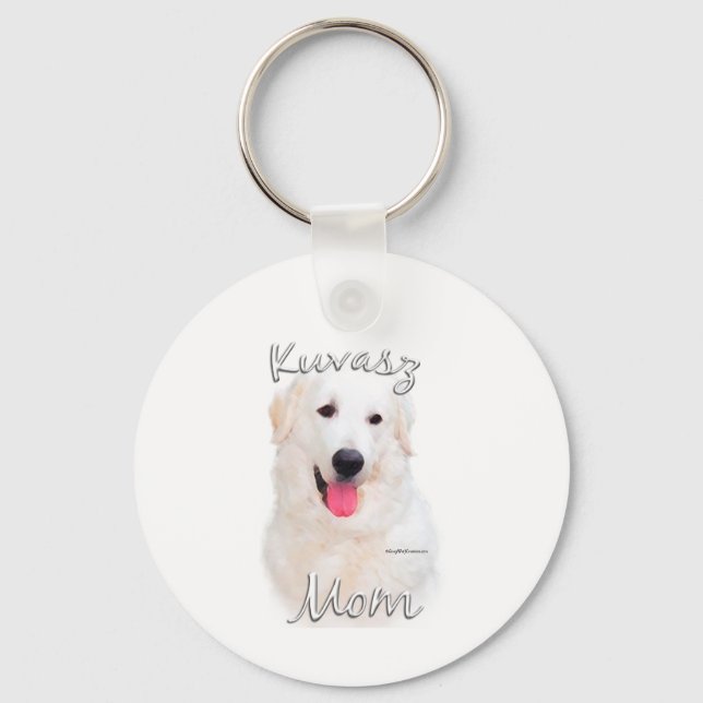 Kuvasz Mom 2 Keychain (Front)