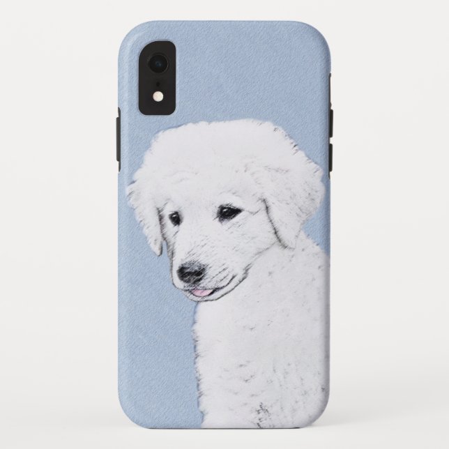 Kuvasz Painting - Cute Original Dog Art Case-Mate iPhone Case (Back)