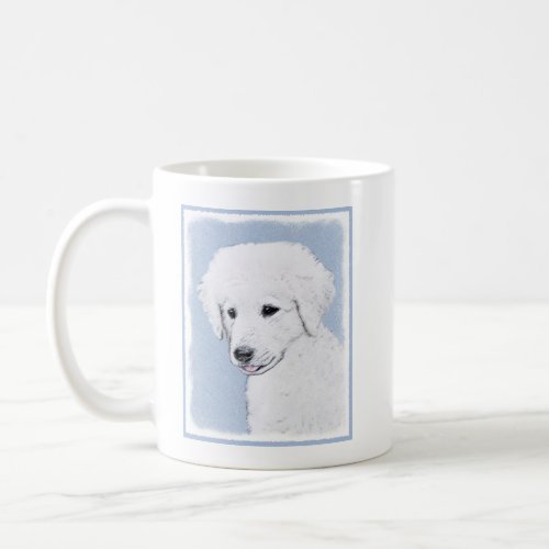 Kuvasz Painting _ Cute Original Dog Art Coffee Mug