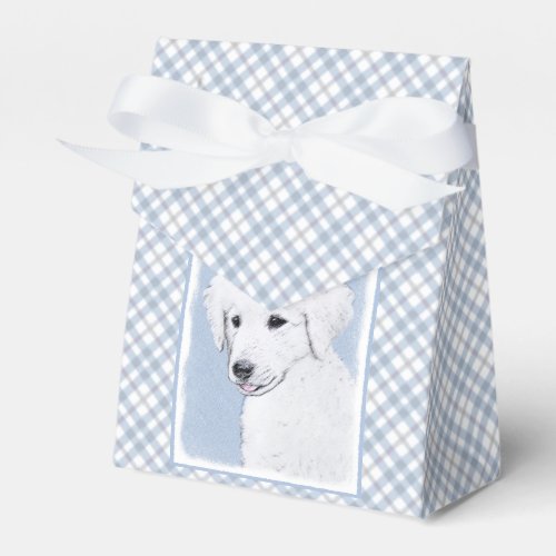 Kuvasz Painting _ Cute Original Dog Art Favor Boxes