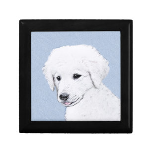 Kuvasz Painting - Cute Original Dog Art Gift Box