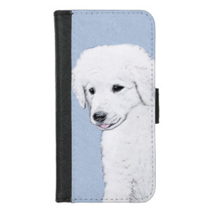 Kuvasz Painting - Cute Original Dog Art iPhone 8/7 Wallet Case