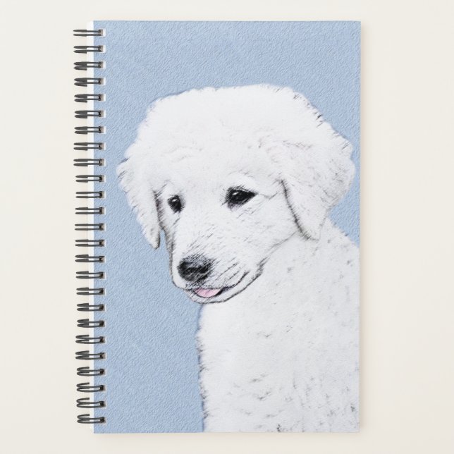 Kuvasz Painting - Cute Original Dog Art Planner (Front)