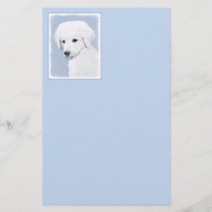 Kuvasz Painting - Cute Original Dog Art Stationery