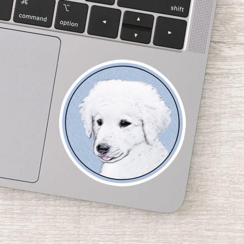 Kuvasz Painting _ Cute Original Dog Art Sticker
