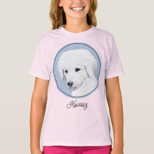Kuvasz Painting - Cute Original Dog Art T-Shirt