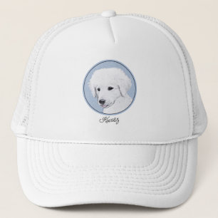Kuvasz Painting - Cute Original Dog Art Trucker Hat