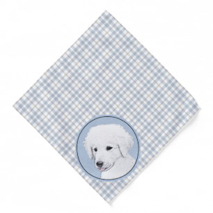 Kuvasz Painting Hungarian Cute Original Dog Art Bandana