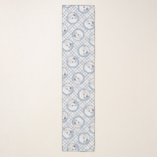 Kuvasz Painting Hungarian Cute Original Dog Art Scarf