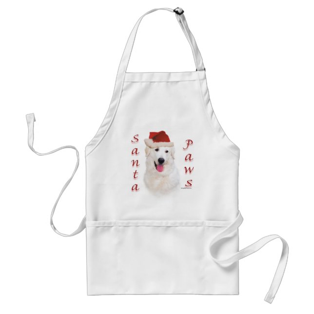 Kuvasz Santa Paws Adult Apron (Front)